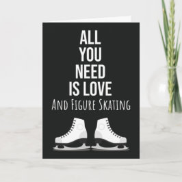 Cute Figure Skating Cards Skater Winter Sports Ice Kaart