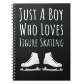 Cute Figure Skating Gifts For Boys For Kids Ice Notitieboek (Voorkant)