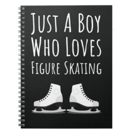 Cute Figure Skating Gifts For Boys For Kids Ice Notitieboek