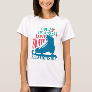 Cute Figuur Skating I'm in Love Schaats Relatie T-shirt