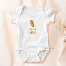 Cute Filipijns eten Little Lumpia Baby Bodysuit