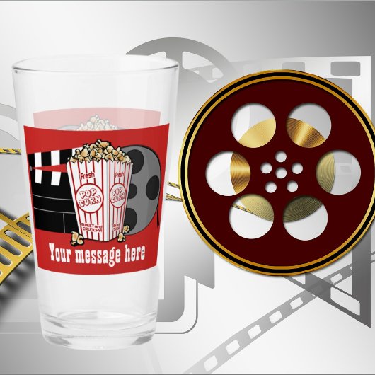 Cute film home theater drink glas