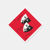 Cute filmmaskertheater servet (Hoek)