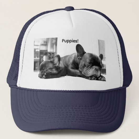 Cute | Financiering | Bulldog Puppies Trucker Hat Trucker Pet (Voorkant)