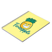 Cute Fineapple Design Wooden Notitieboek (Linkerzijde)