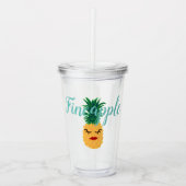 Cute Fineapple Pineapple Acryl Drinkbeker (Voorkant)