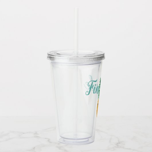 Cute Fineapple Pineapple Acryl Drinkbeker (Rechts)