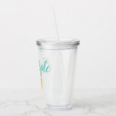 Cute Fineapple Pineapple Acryl Drinkbeker (Links)