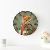Cute Finnish Spitz Puppy Grote Klok (Huis)