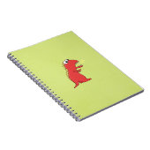 Cute Fire BreatCartoon T-Rex Dinosaur Kinderen Notitieboek (Rechterzijde)
