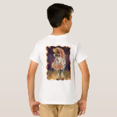 Cute Fire Horse Front and Back T-shirt (Achterkant volledig)