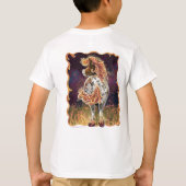 Cute Fire Horse Front and Back T-shirt (Achterkant)