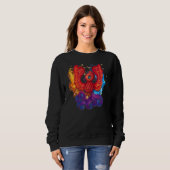 Cute Firebird Rising Phoenix Art T-Shirt Kids Todd (Voorkant volledig)