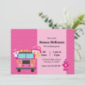 Cute Firefighter Kaart (Staand voorkant)