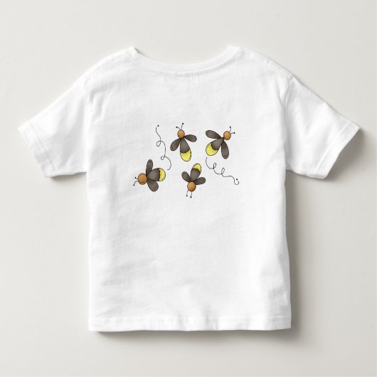 Cute Firefly Bugs Yellow Lightening Bugs Insect Kinder Shirts (Achterkant)