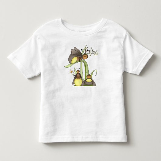Cute Firefly Bugs Yellow Lightening Bugs Insect Kinder Shirts (Voorkant)