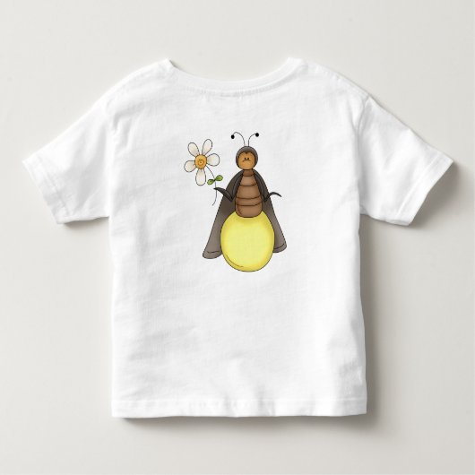 Cute Firefly Bugs Yellow Lightening Bugs Insect Kinder Shirts (Achterkant)