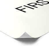 Cute First Birthday with Boho Style Onederful Poster (Hoek)