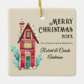 Cute First Christmas in Our New Home Photo Keramisch Ornament (Voorkant)