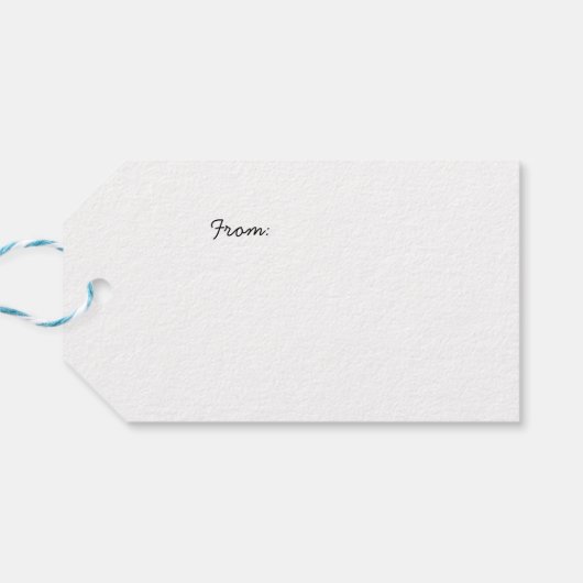 Cute First Moederdag Boho Typography Cadeaulabel (Achterkant Horizontaal)
