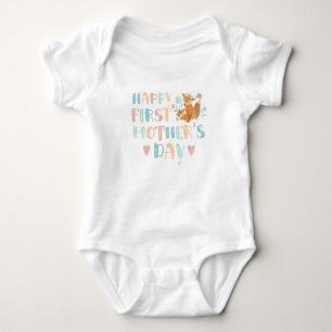 Cute First Moederdag Boho Typography Romper
