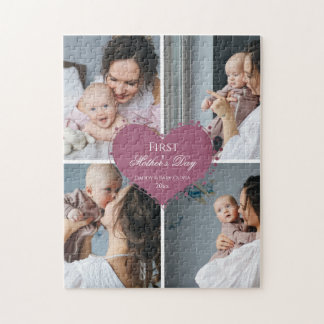 Cute First Moederdag Cadeau | Fotocollage Legpuzzel