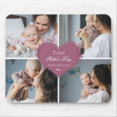 Cute First Moederdag Cadeau | Fotocollage Muismat (Voorkant)