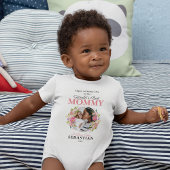 Cute First Moederdag Photo Baby Bodysuit