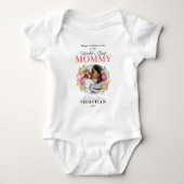 Cute First Moederdag Photo Baby Bodysuit (Voorkant)