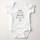 Cute First Vaderdag Baby Bodysuit (Voorkant)