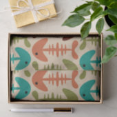 Cute Fish Bone Patroon Tissuepapier (Geschenk)