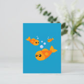 Cute Fish Briefkaart (Staand voorkant)