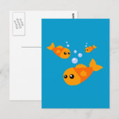 Cute Fish Briefkaart (Voorkant / Achterkant)