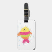 Cute Fish Cartoon Bagagelabel (Voorkant verticaal)