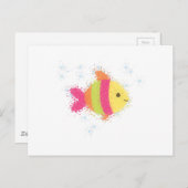 Cute Fish Cartoon Briefkaart (Voorkant / Achterkant)