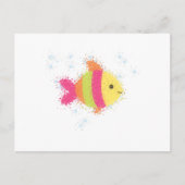Cute Fish Cartoon Briefkaart (Voorkant)