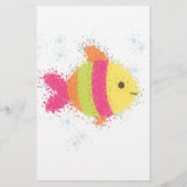 Cute Fish Cartoon Briefpapier (Voorkant)