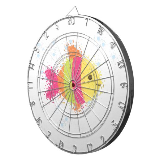 Cute Fish Cartoon Dartbord (Voorkant Rechts)