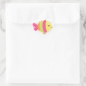 Cute Fish Cartoon Hart Sticker (Tas)