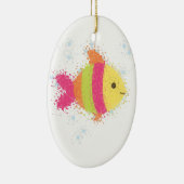 Cute Fish Cartoon Keramisch Ornament (Rechts)