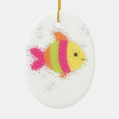 Cute Fish Cartoon Keramisch Ornament (Voorkant)