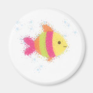 Cute Fish Cartoon Magneet