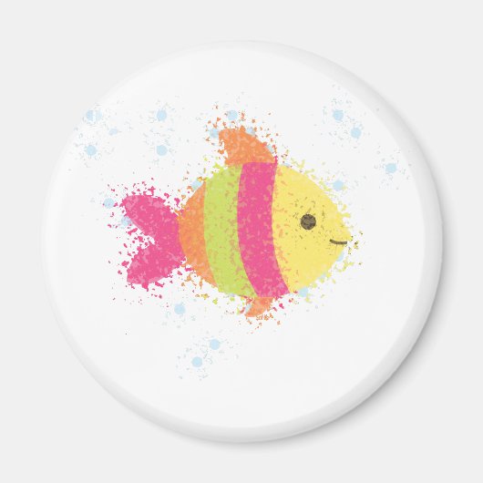 Cute Fish Cartoon Magneet (Voorkant)