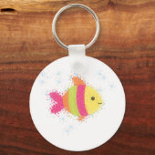 Cute Fish Cartoon Sleutelhanger (Voorkant)