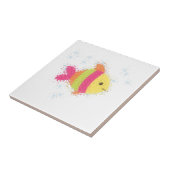 Cute Fish Cartoon Tegeltje (Zijkant)