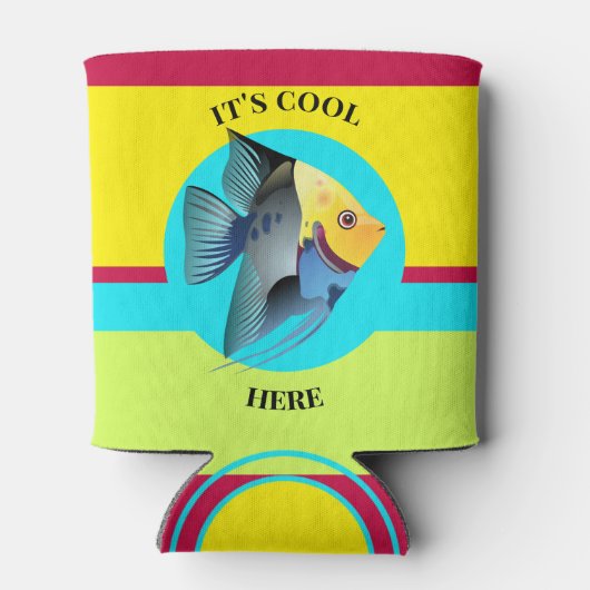 Cute Fish Colorful Koelbox Blikjeskoeler (Achterkant)