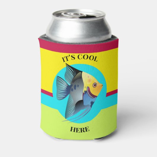 Cute Fish Colorful Koelbox Blikjeskoeler (Blikje Achterkant)