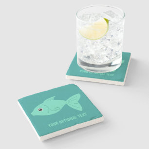 Cute Fish Custom stone onderzetter