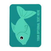 Cute Fish douane magnet Magneet (Verticaal)