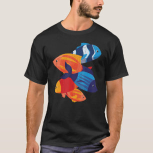Cute Fish Fisheting Aquarist Aquarium Graphic T-shirt
